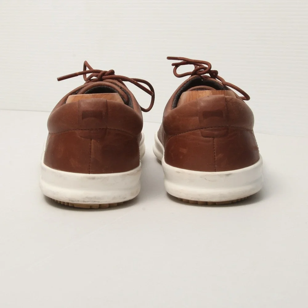 Camper Men's Chasis Sport Brown Leather Lace-Up Casual Sneakers EU 41 US 8